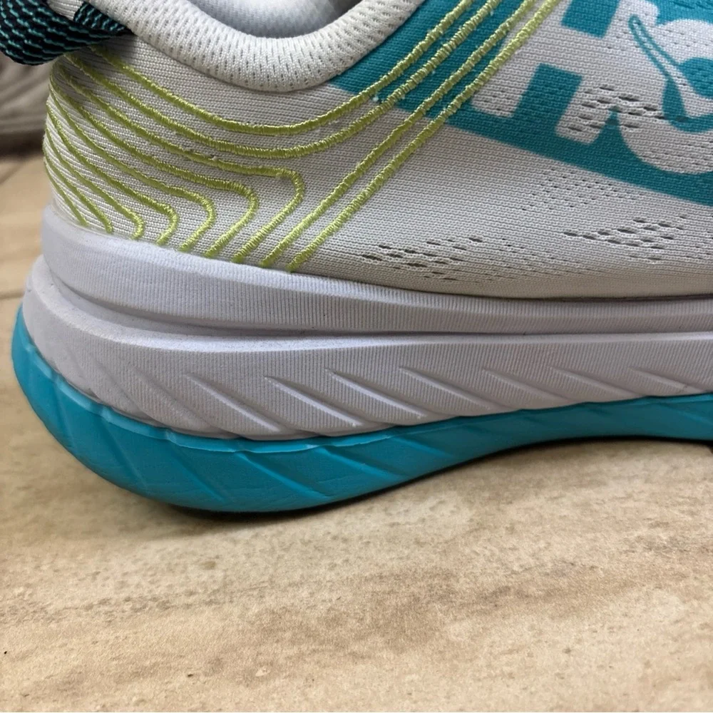 Hoka One One Men’s Ironman Kona Carbon X Sea Blue/White Womens Size 10 - Picture 12 of 16